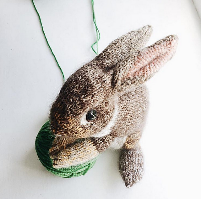 Wild Rabbit knitted Kit